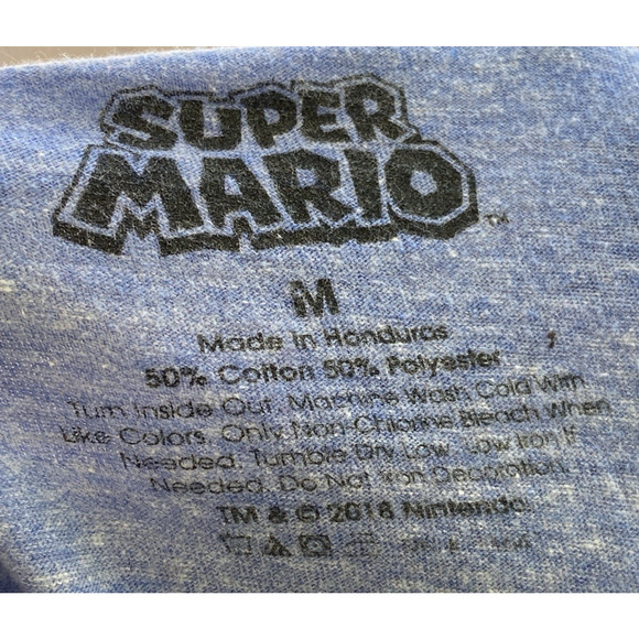 Nintendo Super Mario Fire Mario Feel The Burn T-Shirt Men’s Medium- Pre-Owned - Picture 5 of 5